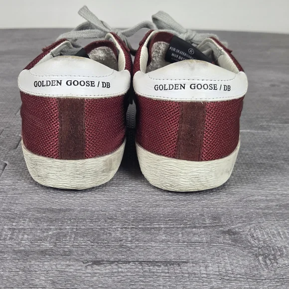 Golden Goose Superstar Sneakers Womens Red White Distressed Italy W-7.5 - Picture 6 of 8